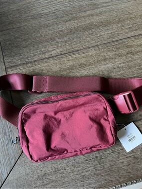 Boutique burgundy belt bag